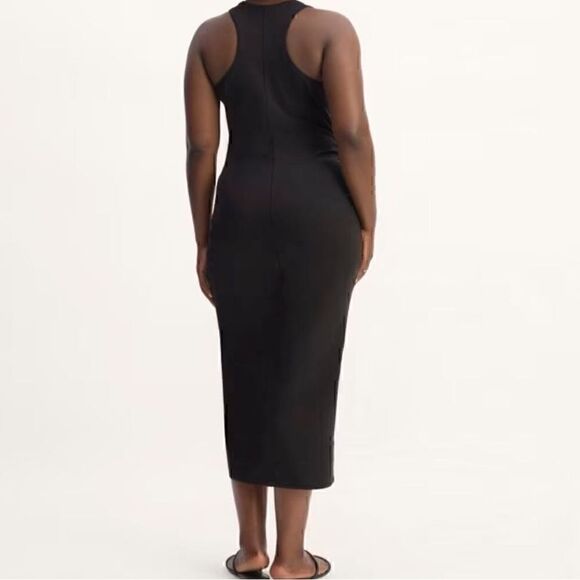 NEW Everlane The Form Racerback Dress Black Small - Picture 2 of 3